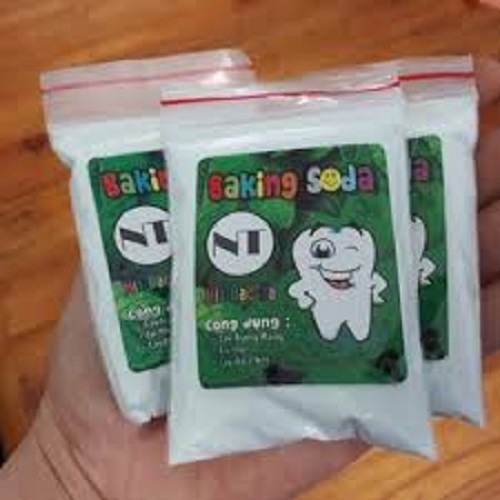 Set 3 Gói Bột Làm Trắng Răng Baking soda Mix Bạc Hà 50g x 3 Gói