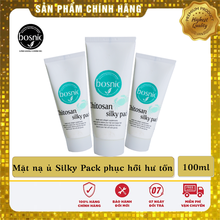 [Hcm]Mặt Nạ Ủ Tóc Bosnic - Chitosan Silky Pack 100Ml - Chính Hãng Hàn Quốc