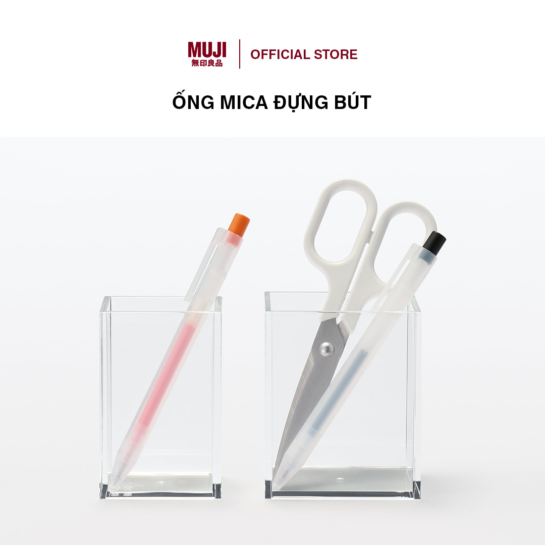 Ống Mica Đựng Bút MUJI