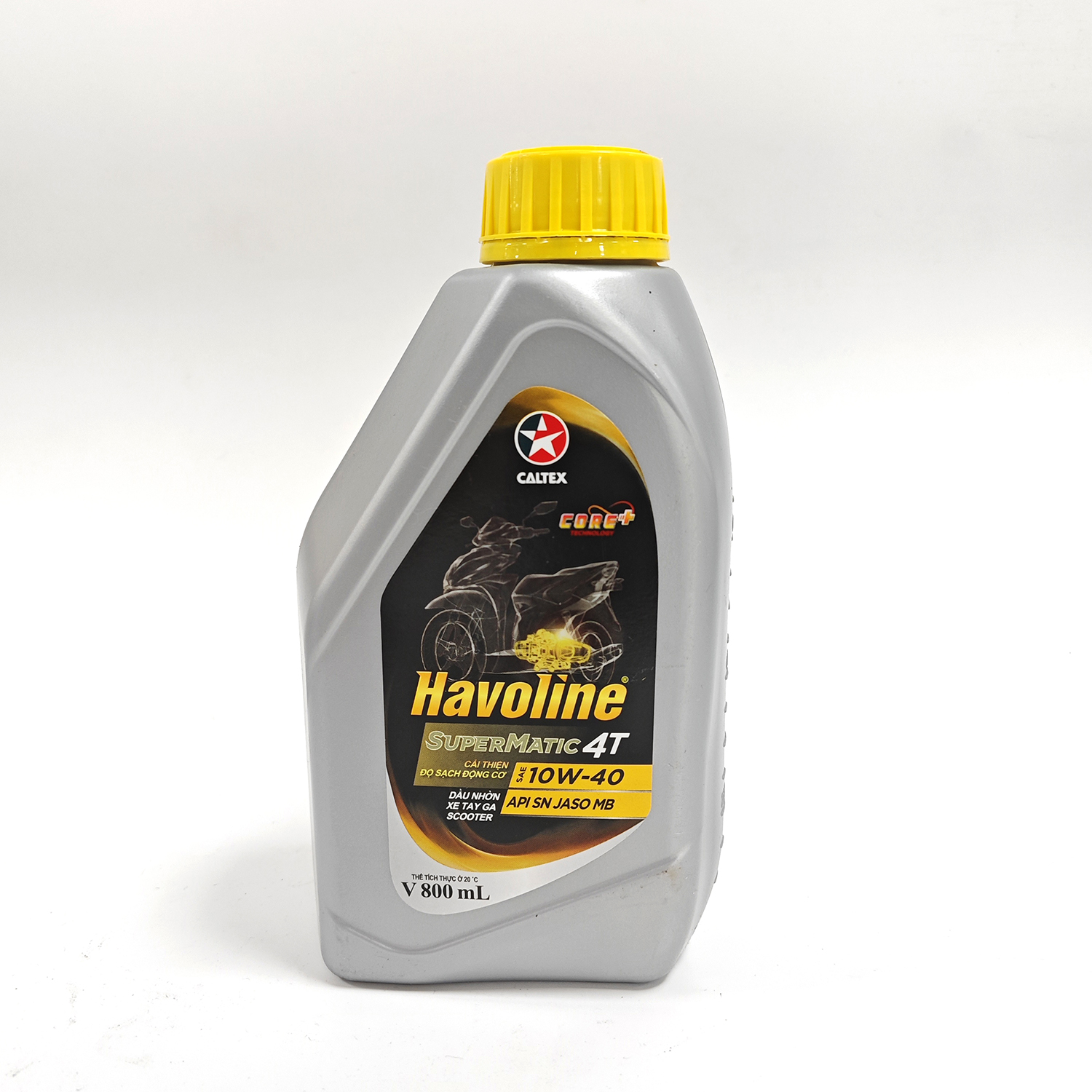 Caltex Havoline SuperMatic 4T 10W-40 (800ml/1L)  - Dầu nhớt xe tay ga (Can 800mL/1L)