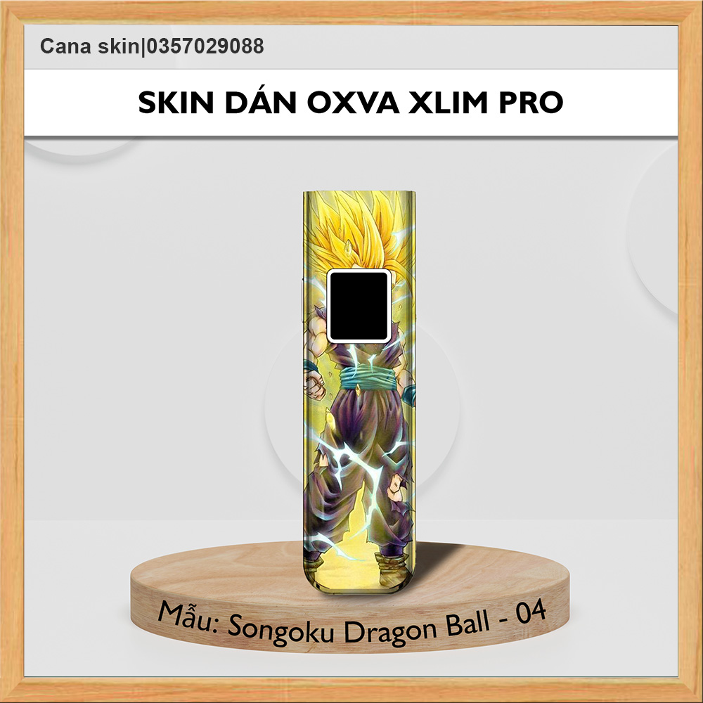 Miếng dán skin dragon ball cho xlim v2/xlim SE / favostix / xtal pro / feelin...