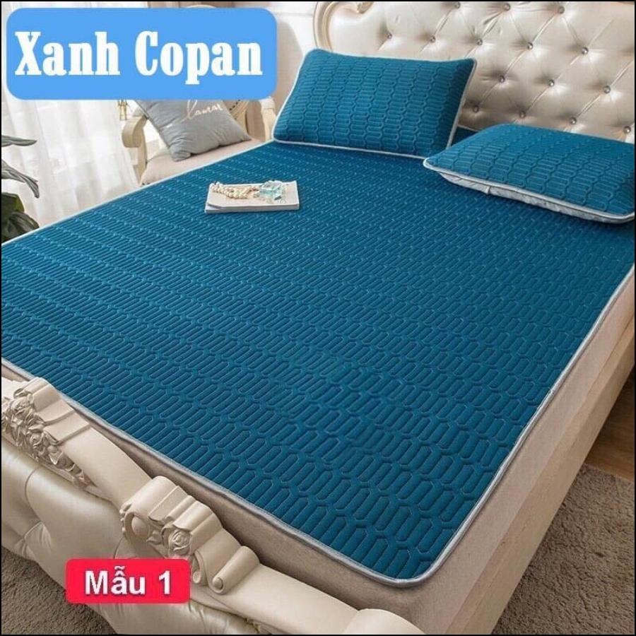 Chiếu điều hoà cao su non cùng màu chất liệu vải Tencel thoáng mát đủ kích thước 1m 1m2 1m4 1m5 1m6 