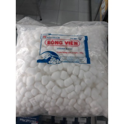 [Hcm]Bông Gòn Viên Bảo Thạch Tiệt Trùng 500Gr