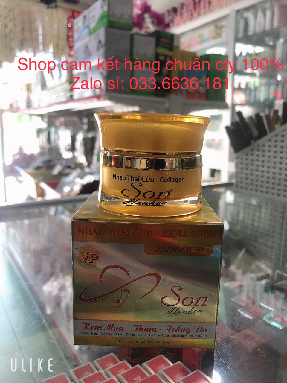 Kem Son Nhau Thai Cừu - Collagen Mụn - Thâm - Trắng Da - Chống Nắng - Liền Sẹo - Se Khít Lỗ Chân Lông - Chống Dị Ứng - Giảm Nhờn Và Phục Hồi Da 20G (Cam Kết Hàng Chuẩn Cty 100%)