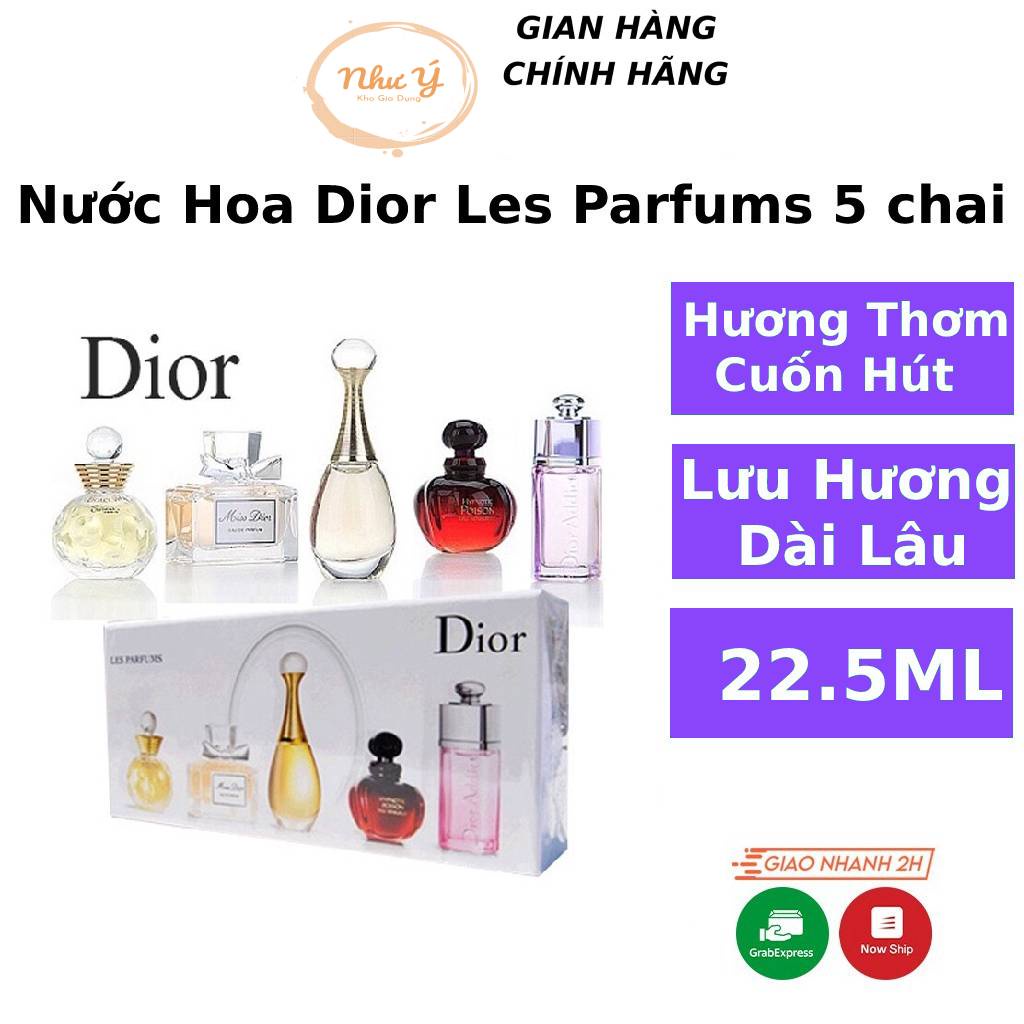 Nước Hoa Nữ Dior Les Parfums Bộ 5 Chai Chính Hãng Thơm Lâu Mini Lưu Hương Lâu Phai Thơm Dịu Nhẹ Cuốn Hút Beauty Bigky Bigky