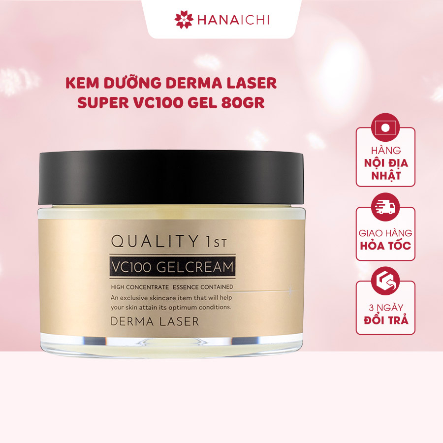 Kem dưỡng Derma Laser Super VC100 Quality 1st cho da dầu mụn lỗ chân lông to Cream Gel 80g