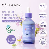 [NEW - Seoul Edition] Tinh chất ngắn ngừa lão hóa làm dịu và phục hồi da Mary&May Retinol 0.1% Bakuchiol Cica Serum 80ml