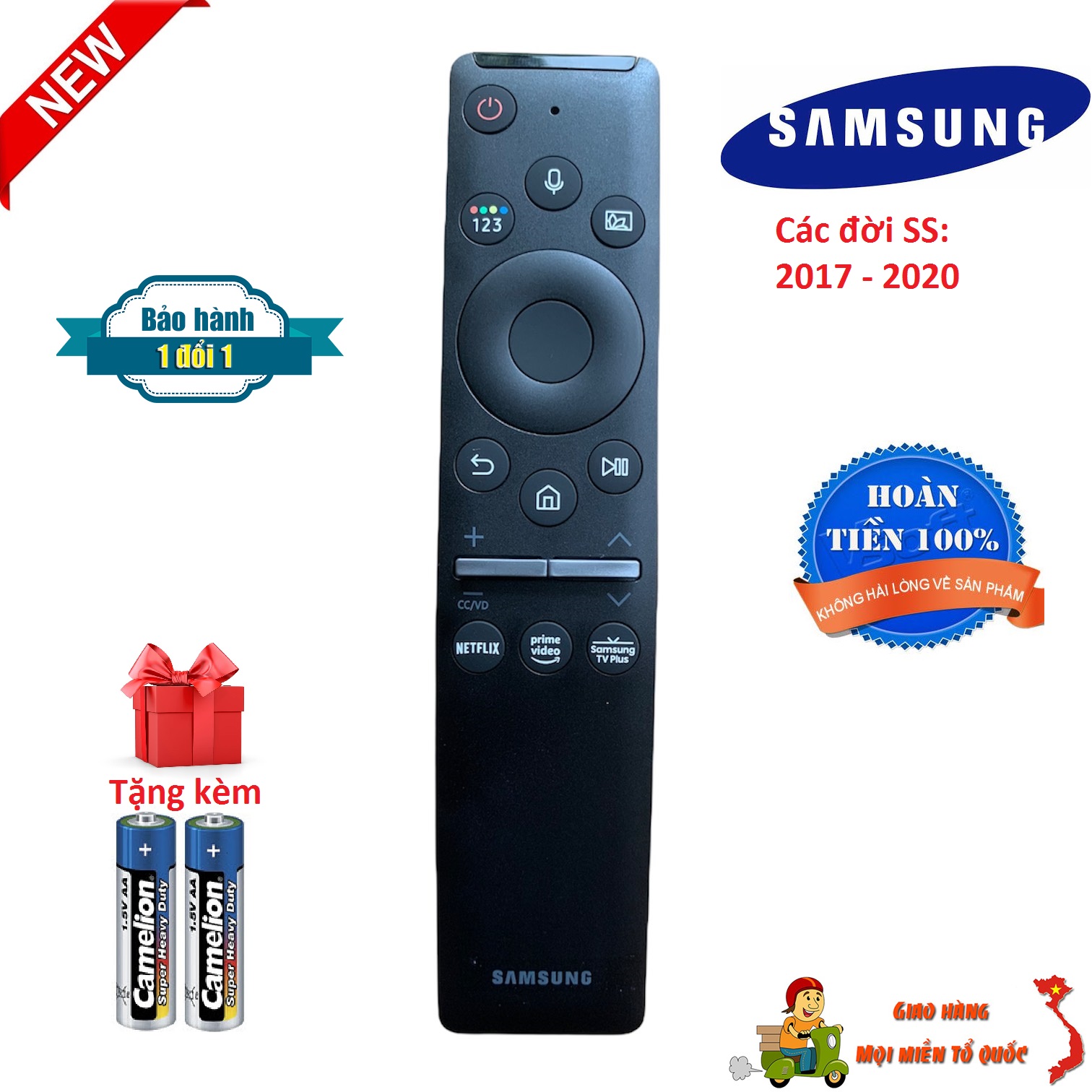 Điều khiển tivi Samsung giọng nói các đời tv SS từ 2017-2020 remote tivi samsung voice smart thông m