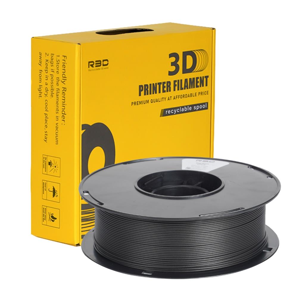 Nhựa sợi in 3D PLA CARBON-FIBER chất lượng cao chính hãng R3D - màu carbon đen