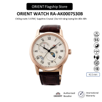 Đồng hồ cơ nam Orient RA-AK0007S30B Classic Sun and Moon Automatic mặt kính Sapphire chính hãng
