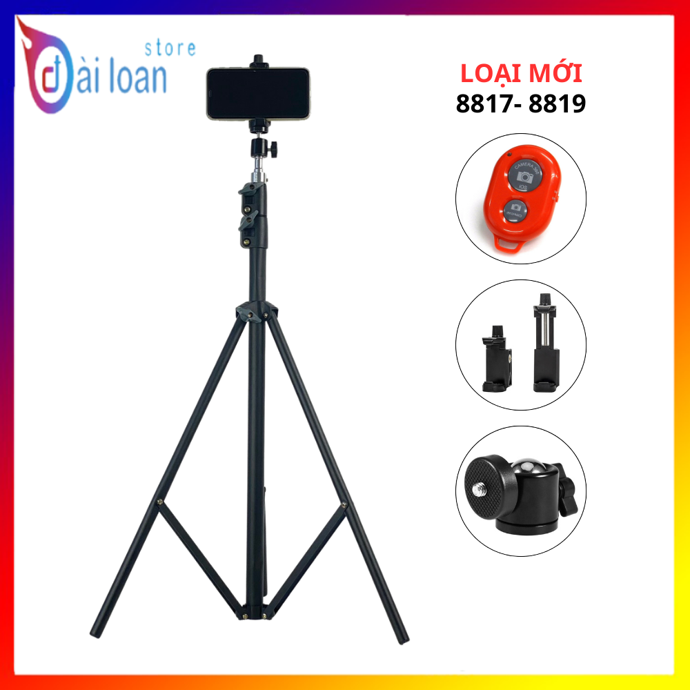 Tripod Giá đỡ điện thoại/ Cây livestream gậy chụp ảnh 3 chân chân đỡ điện thoại quay video chụp ảnh 