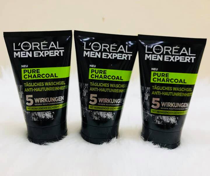 Sữa Rửa Mặt Bùn Khoáng Loreal Men Expert Xanh Lá 5 Tác Động Hàng Đức