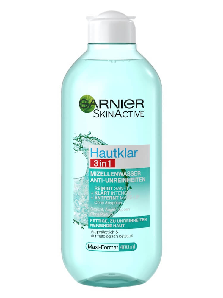 Nước Tẩy Trang Dành Cho Da Mụn Garnier Hautklar 3 In 1 (400Ml) - Đức