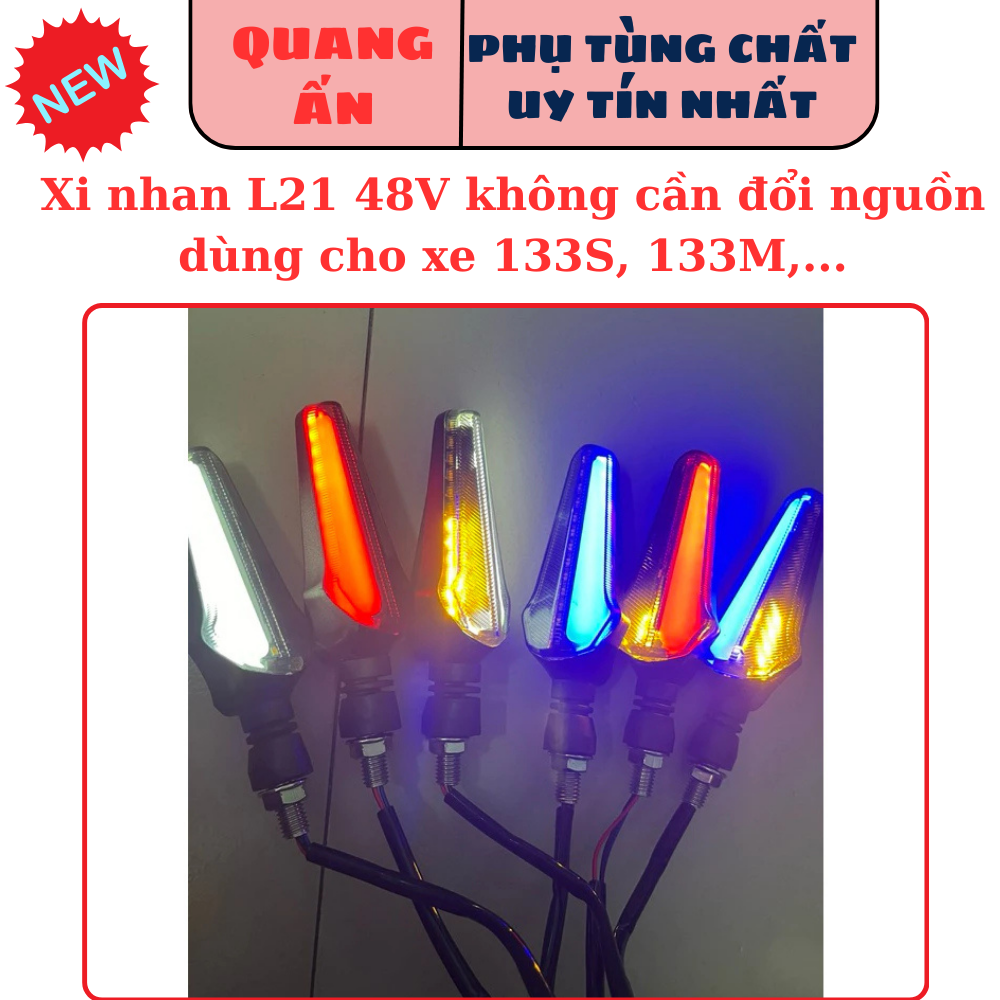 [1 đôi] Xi nhan chữ Z Z PLUS L21 48V mẫu mới dùng cho xe điện 133S 133M... không cần đổi nguồn