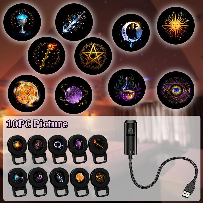 QIUWU 2-in-1 HD Mini Galaxy Sao chiếu ánh sáng ban đêm USB powered phòng ngủ đèn cho kỳ nghỉ trang trí bầu không khí
