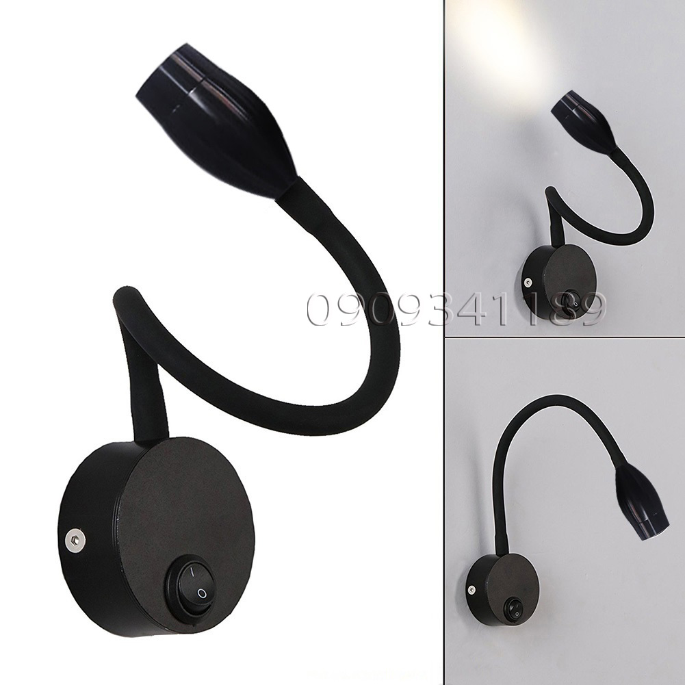 Đèn rọi LED 3W-220V gắn tường đầu giường chuyên dụng Đọc sách Làm việc Soi trang trang trí - DW002