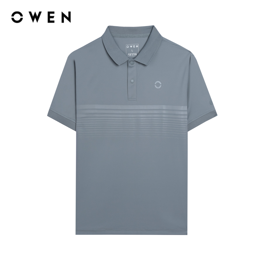 OWEN - Áo polo ngắn tay Body Fit APV243823 màu Xám chất liệu Nylon spandex