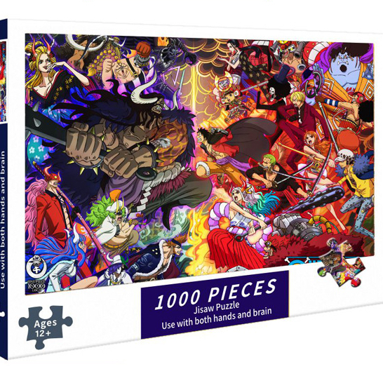 Tranh ghép hình 1000 mảnh One Piece - Đảo hải tặc Team Mũ Rơm. Kích thước: 75x50 cm