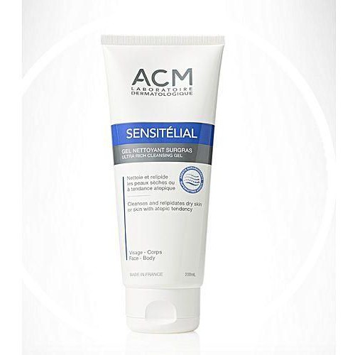 Gel Làm Sạch Hỗ Trợ Cân Bằng Ph Da Khô Da Dễ Bị Dị Ứng Acm Sensitelial Cleansing Gel 200Ml