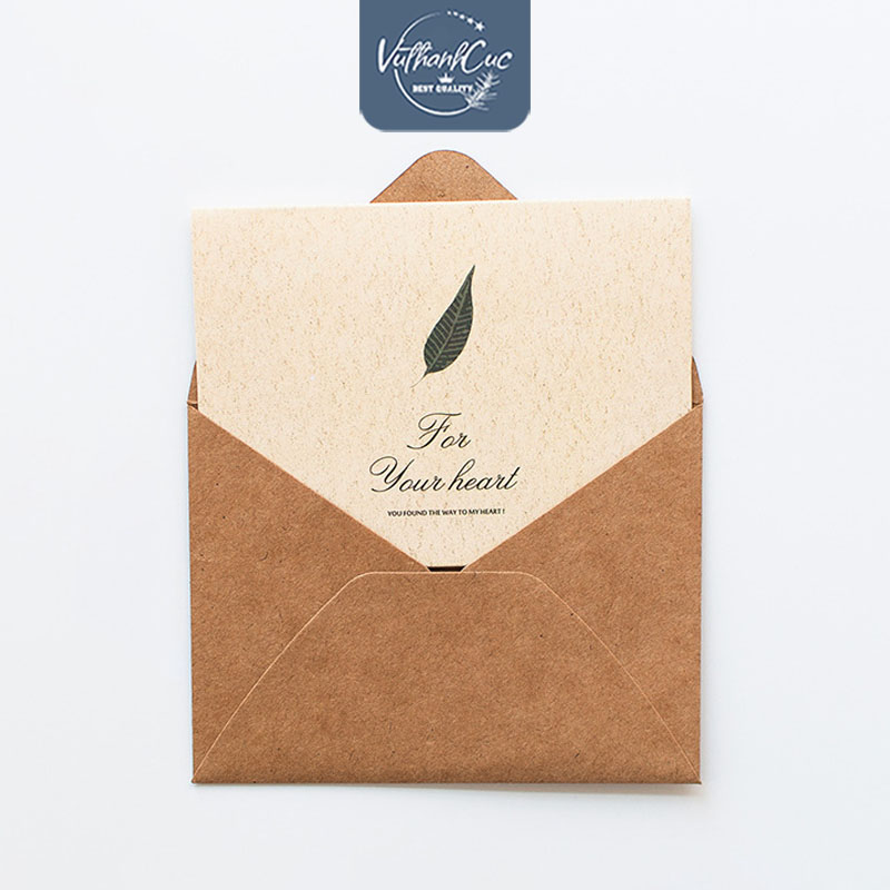 [COMBO 20 BỘ] Thiệp kraft vintagecao cấp chúc mừng sinh nhật tình nhân ngày nhà giáo 20/11...