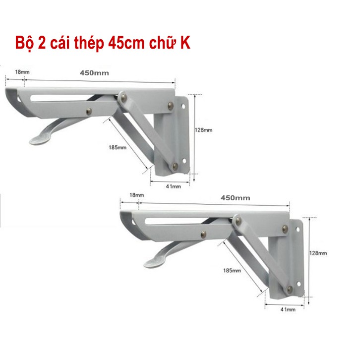 Bản lề kệ gấp gọn thông minh làm giá đỡ loa bàn học treo tường eke chịu lực bằng sắt hoặc inox
