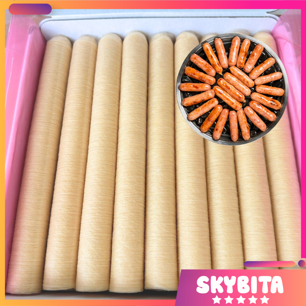 [Collagen casing JingZhen] Vỏ bọc xúc xích vỏ collagen làm lạp xưởng