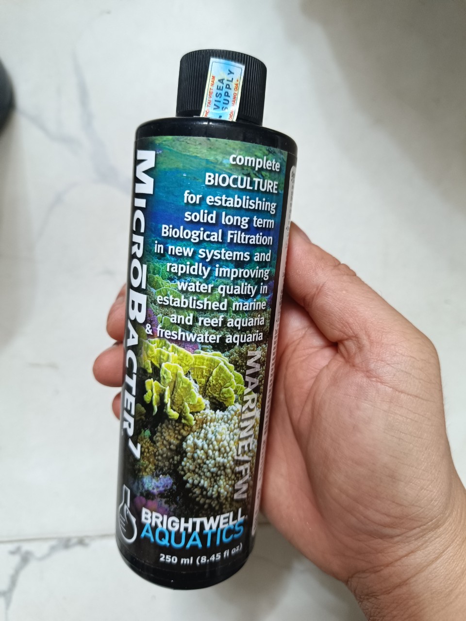 Vi sinh MicroBacter 7 chuyên dụng cho hồ cá biển bể thủy sinh –vi sinh cao cấp Brigh.twell Aqua.tics