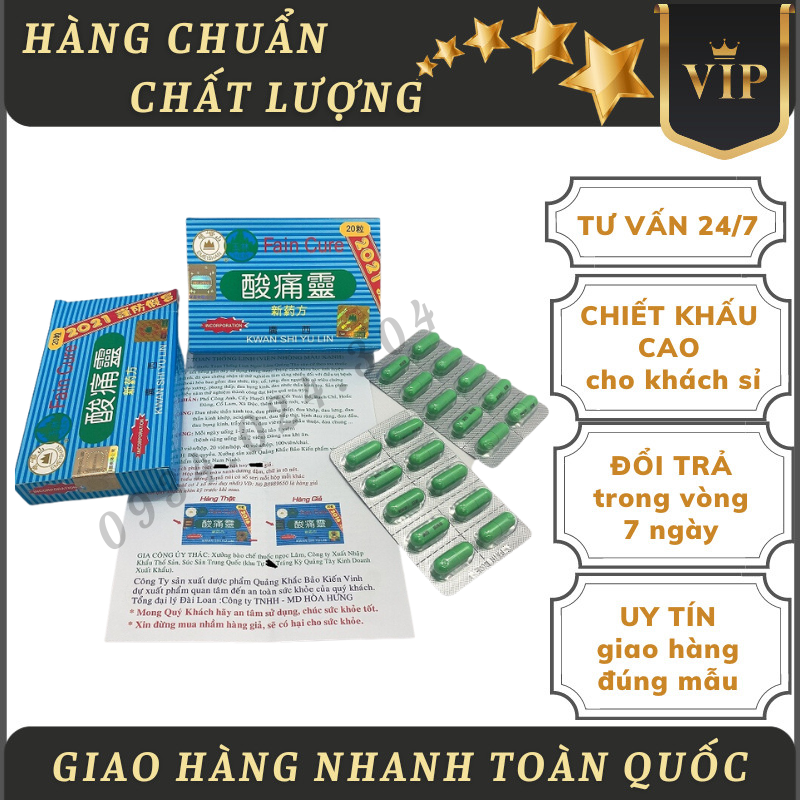 Fain cure kwan shi yulin toan thống linh Đài Loan tem vuông-Hỗ trợ xương khớp  [Nội Ngoại Nhập]