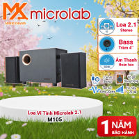 Loa Vi Tính Microlab M105 2.1 – Công Suất 10W Âm Bass Mạnh Thiết Kế Nhỏ Gọn