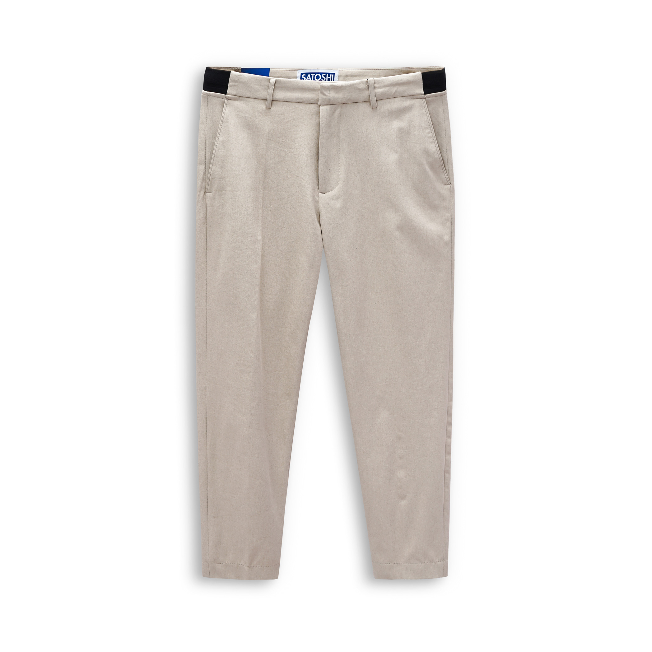 Quần tây nam lưng thun Satoshi SAQT20 dáng vừa màu ghi/ be/ xám đậm vải cotton phong cách trẻ trung 