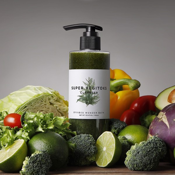 [HCM]Sữa rửa mặt rau củ tạo bọt thải độc Super Vegitoks Cleanser 300ml vegitok
