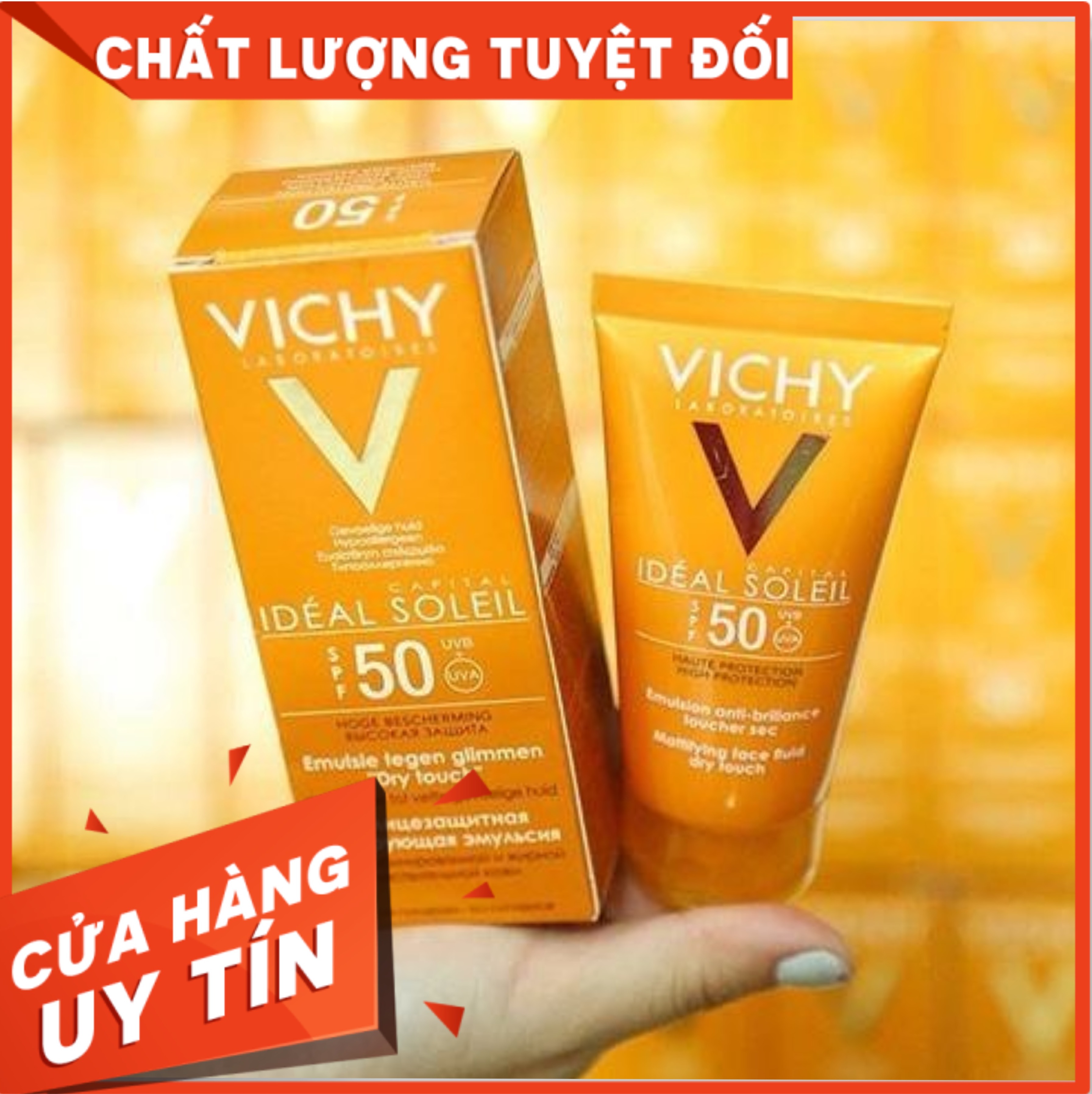 [Hang Hot] Kem Chống Nắng Ngăn Sạm Da Giảm Thâm Nám Vichy Kem Chống Nắng Không Gây Nhờn Rít Không Mà Vichy (50Ml) Giúp Chống Nắng Ngăn Lão Hóa Ngừa Ung Thư Da Với 4 Màng Lọc Bảo Vệ Da Trước Tia Cực Tím Thấm Cực Nhanh Khô Ráo