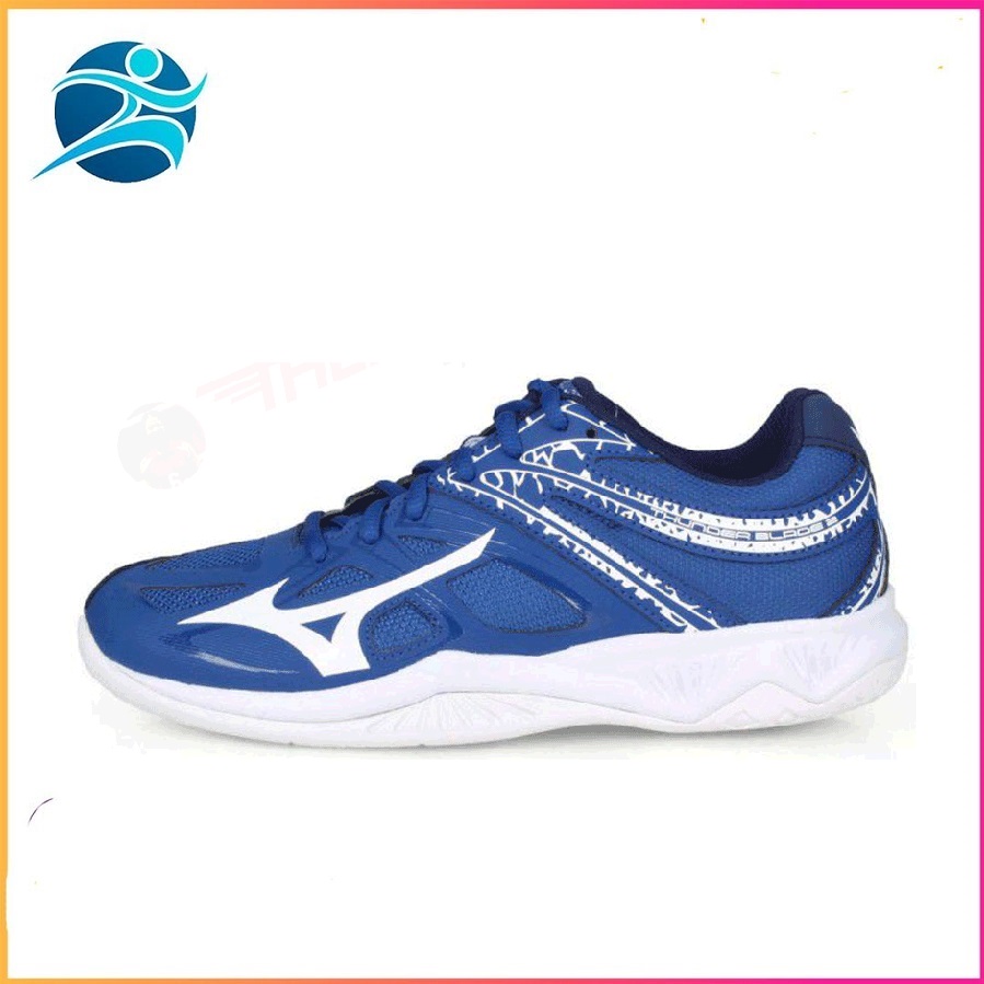 Giày cầu lông Mizuno Thunder Blade 2 V1GA197006 màu xanh cổ thấp chống thấm nước chống bám bẩn dành 