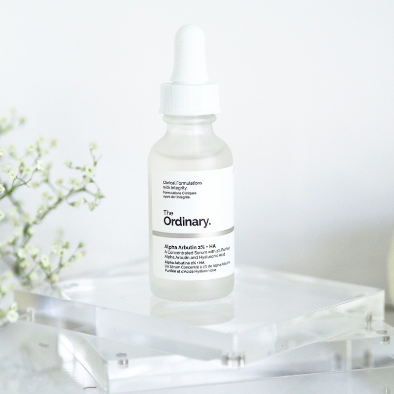 [HCM]The Ordinary Alpha Arbutin 2% + HA Serum Dưỡng Trắng Da Giảm Thâm Nâng Tone Da Tái Tạo Da Thích Hợp Da Mụn 30ml