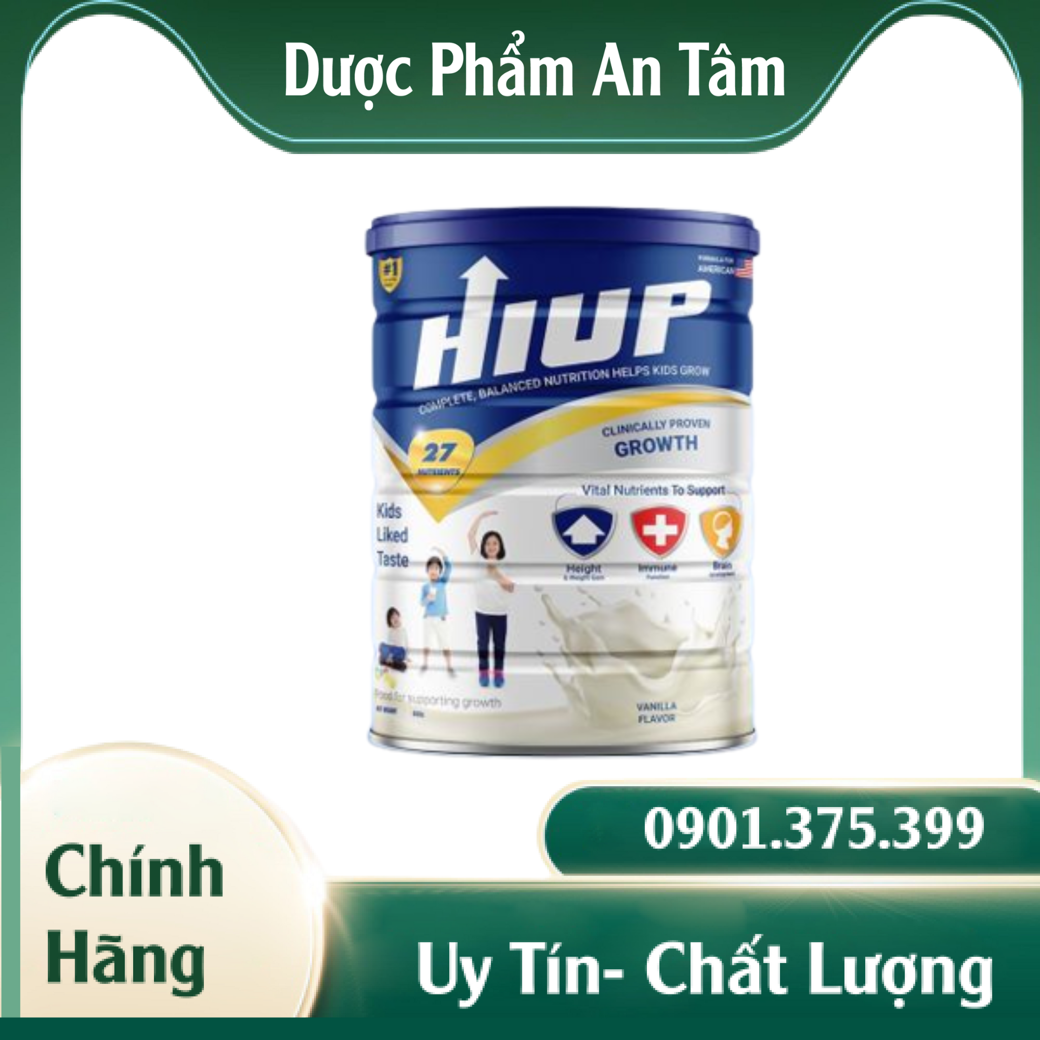 [Chính Hãng] Sữa Hiup tăng chiều cao cho trẻ từ 2 tuổi hộp 650g chính hãng