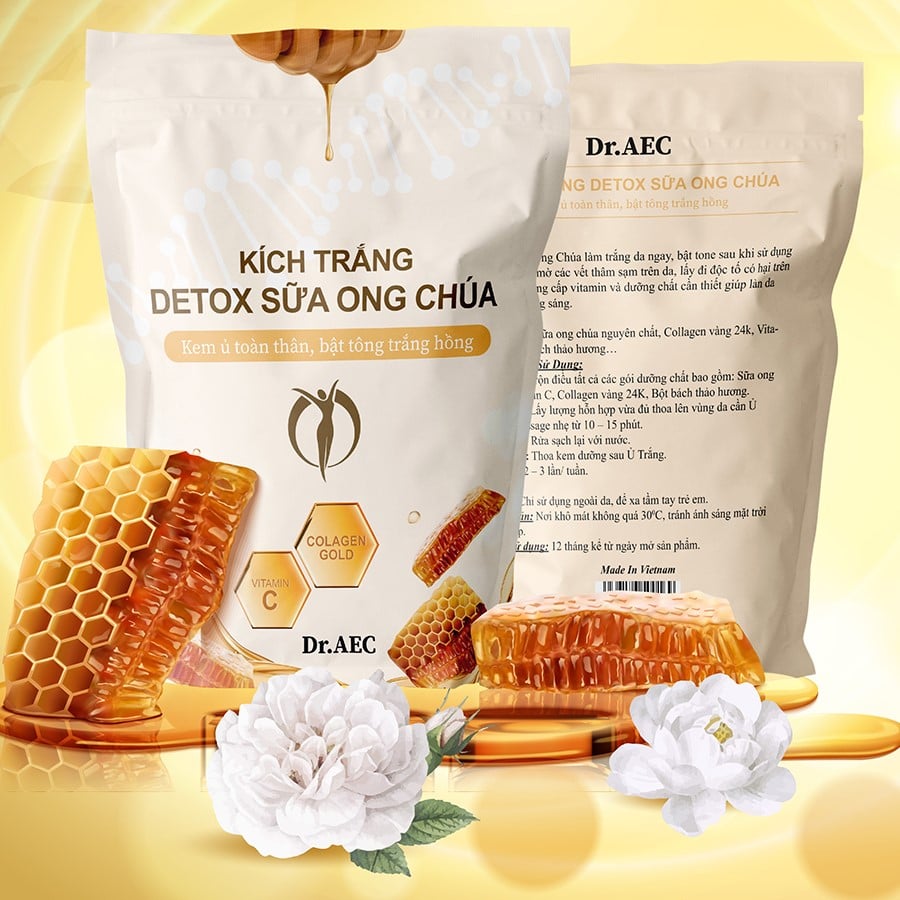 [Hcm]Combo Detox Sữa Ong Chúa + Dưỡng Body