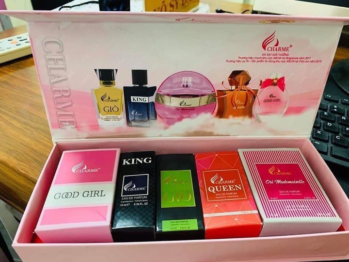 [Hcm]Set 5 Chai Nước Hoa Mini C.h.a.r.m.e Good Girl - King - Giò - Ori - Queen