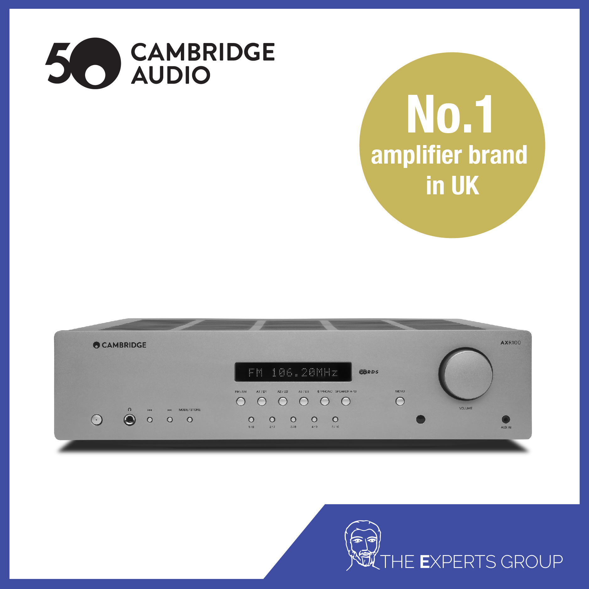 Amply Tích Hợp/ FM-AM Receiver Cambridge Audio AXR100 [Hãng Chính Hãng]