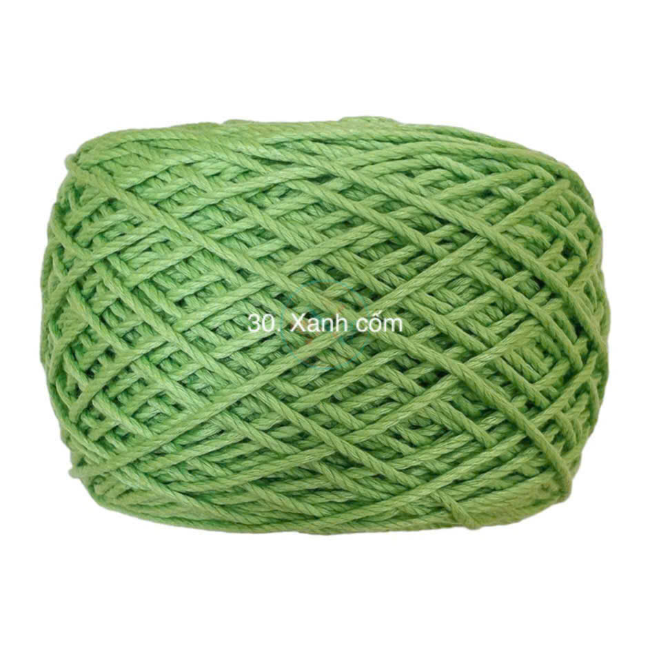 Sợi Macrame Cotton 2mm chuyên dùng móc túi mũ làm vòng macrame (cuộn 200gr)
