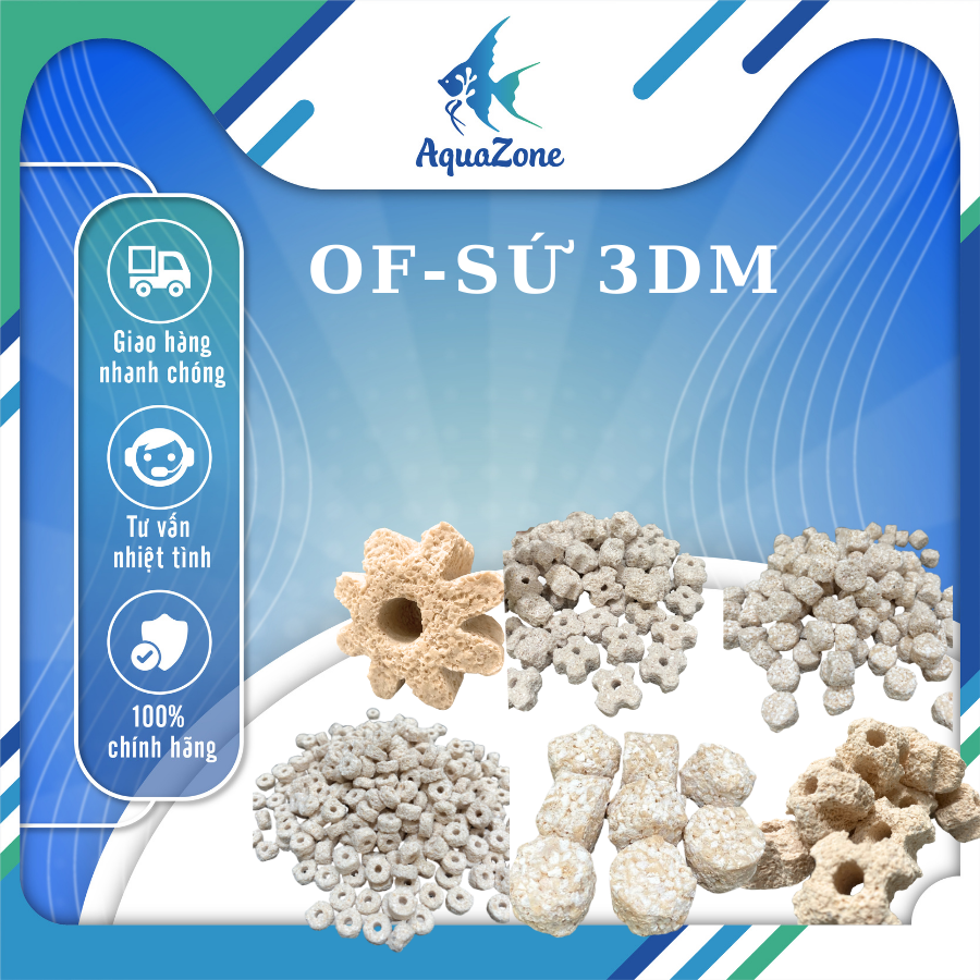 Sứ lọc nước cao cấp 3DM Pro-Filter dành cho hồ cá koi bakki cá rồng cá nhiệt đới sứ lọc có độ thấm h