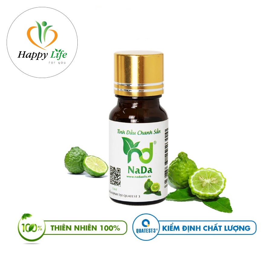 Tinh Dầu Chanh Sần Nguyên Chất Nada 10Ml 50Ml 100Ml | Kiểm Định Qt3 | Thanh Mát Giúp Thư Giãn Khử Mùi Sát Khuẩn