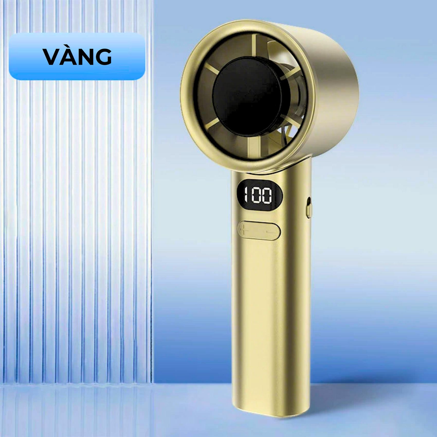 Quạt mini tích điện cầm tay nhỏ gọn nhiều tốc độ gió mát - Gutek M11