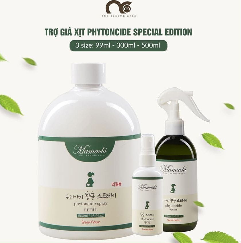 [Chính Hãng Mamachi] Xịt Khuẩn Phytoncide Tươi Thanh Lọc & Làm Sạch Không Khí Đồ Dùng Special Edition 99Ml - Xịt Khuẩn