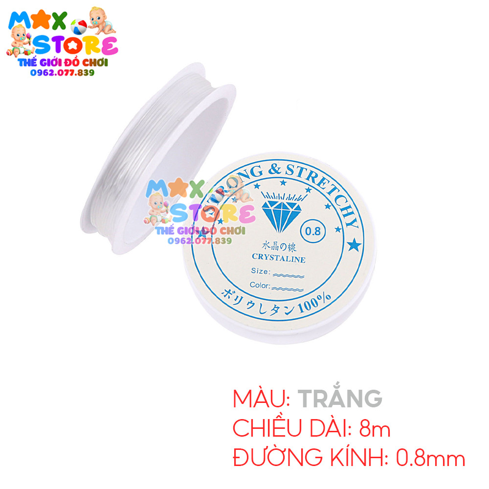 Dây cước chun dây thủy tinh hình tròn co dãn xâu hạt xâu vòng đan vòngdụng cụ đồ handmade đan lưới l