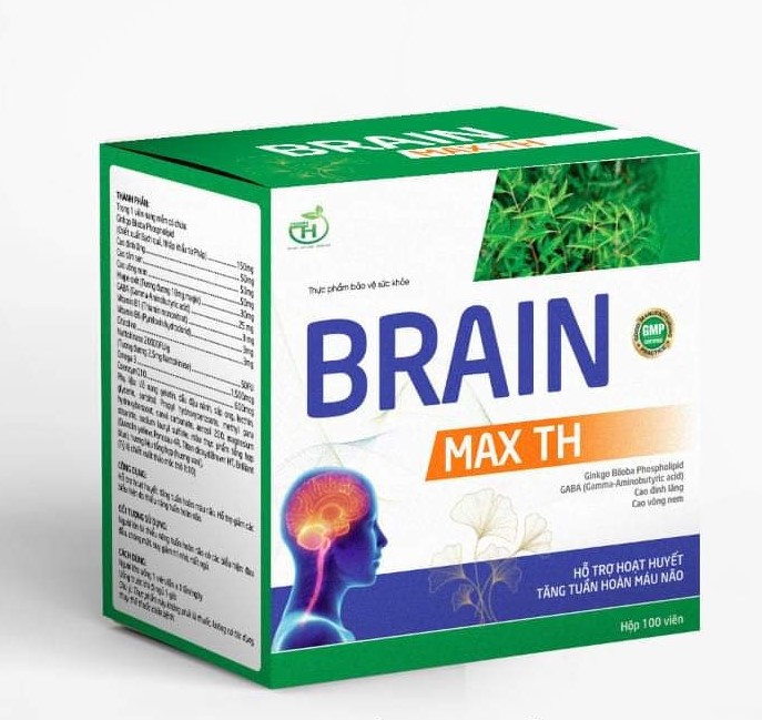 Viên bổ não BRAIN MAX TH - Hộp 100 viên