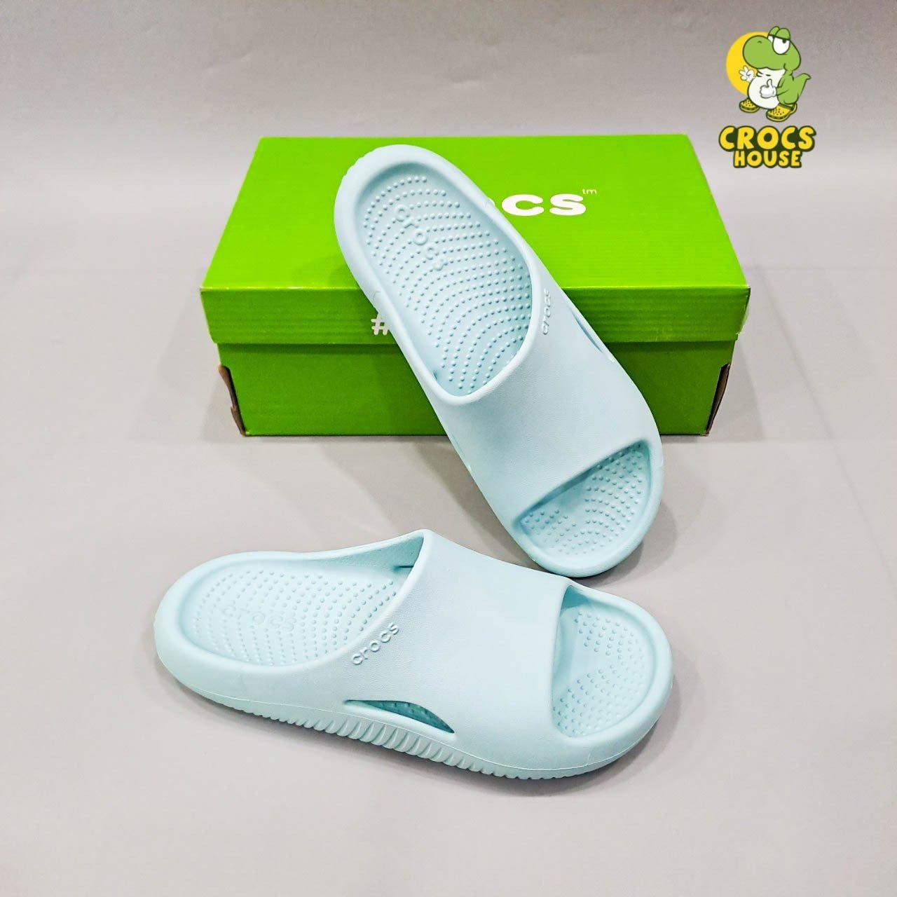 Dép quai ngang đế bánh mỳ crocs mellow nam nữ nhiều màu dép nhựa đúc êm chân - Nhà Cá Sấu.