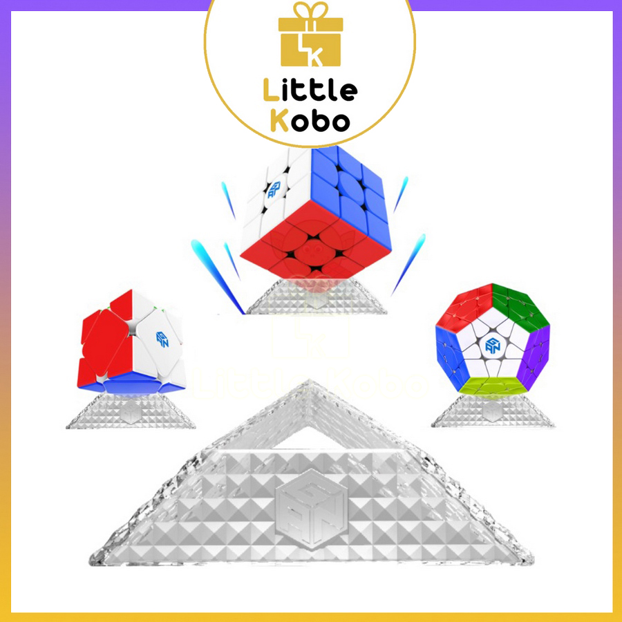 [Gan Cube Stand] Đế Gan Rubik Cao Cấp Đế Kê Gan Display Stand Phụ Kiện Rubic Loại Trong Suốt Hộp Xanh Đồ Chơi Trí Tuệ