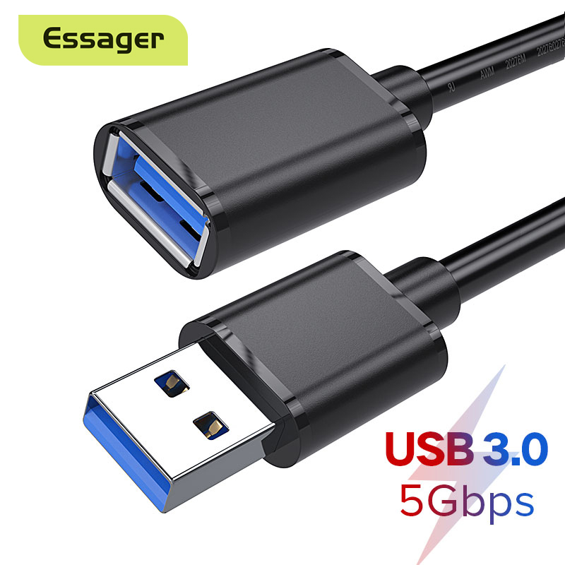 Essager Cáp USB 3.0 đổi đầu male sang đầu Female cho TV PS4 Xbox SSD 5GB giá tốt - INTL