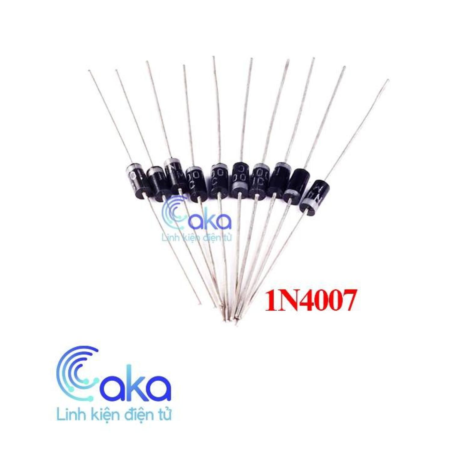 Gói 10 con Diode 1N4007 1N4004  1N4001 1A 400V