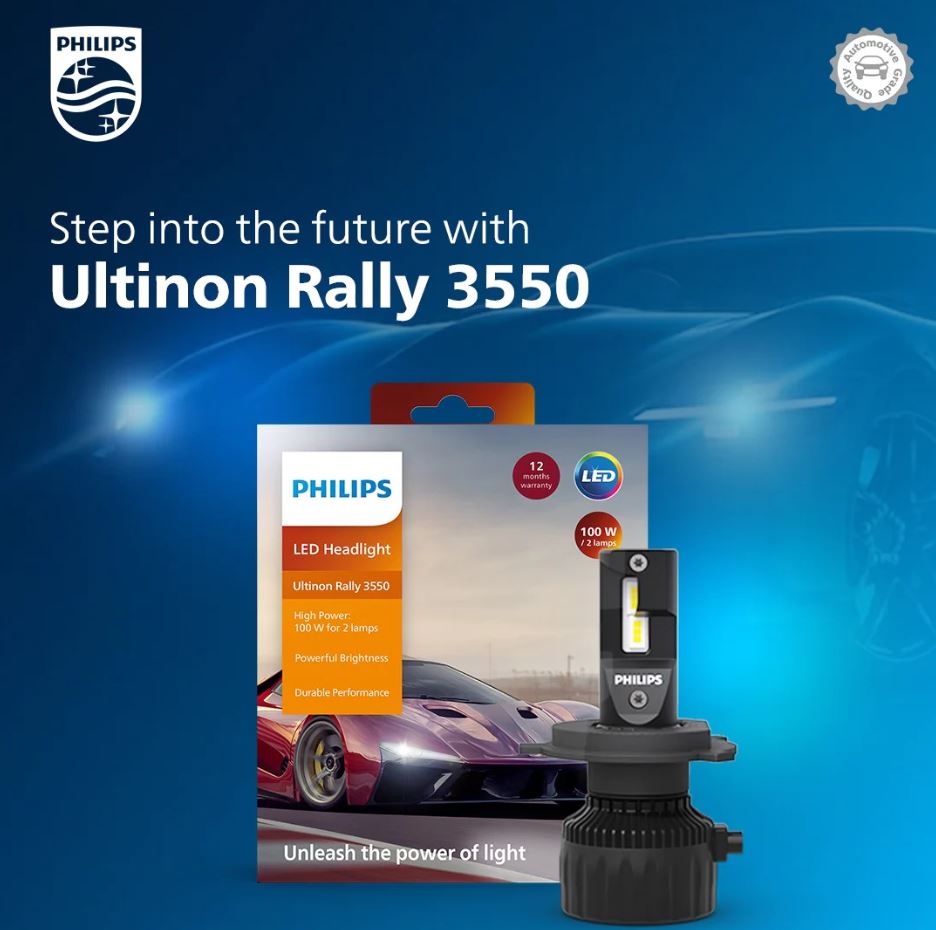 [LEDT2 ISOP] Đèn pha LED Philips Ultinon Rally 3550 3551 công suất 50w [Bảo hành 1 năm]